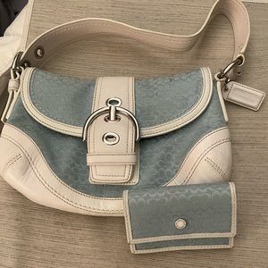 Coach purse and wallet combo